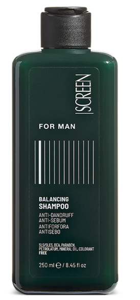 Balancing Shampoo uomo cuti impure, anti forfora, anti grasso, anti sebo 250 ml -